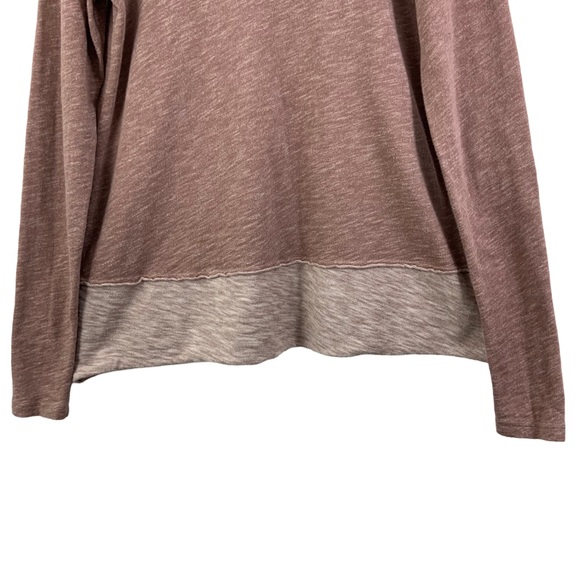 FREE PEOPLE Beach Cacoon Cowl Neck Sweater Long Sleeve Hoodie Top Dusty Rose i7 - Picture 7 of 12